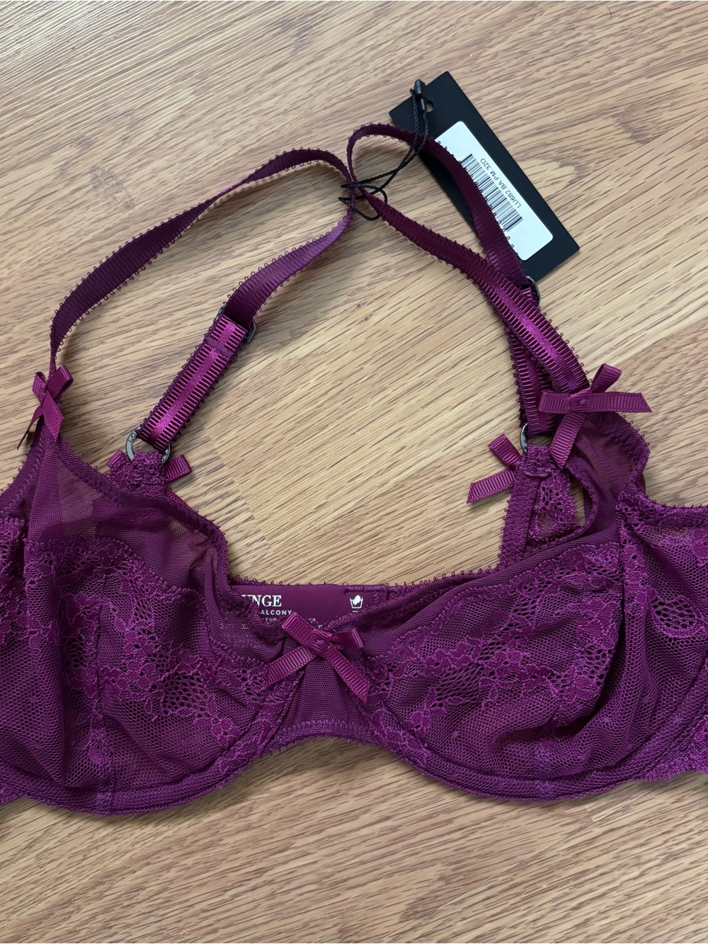 Lounge expose balcony bra 32 D purple lace